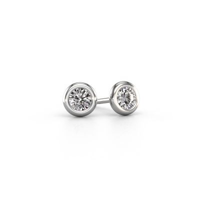Stud earrings Lieke RND 950 platinum diamond 0.60 crt