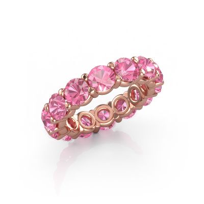 Ring Heddy rnd 4.7 585 Roségold Pink Saphir 4.7 mm