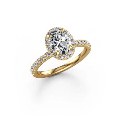 Verlobungsring Miranda OVL 585 Gold Lab-grown Diamant 1.642 crt