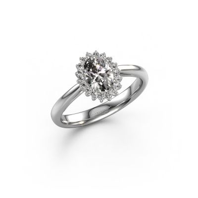 Verlovingsring Tilly ovl 1 585 witgoud lab-grown diamant 0.70 crt