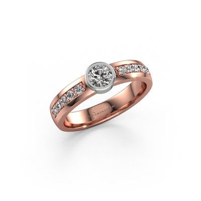 Ring Ise 2 585 rose gold diamond 0.60 crt