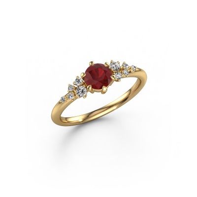 Engagement ring Royce RND 585 gold ruby 5 mm