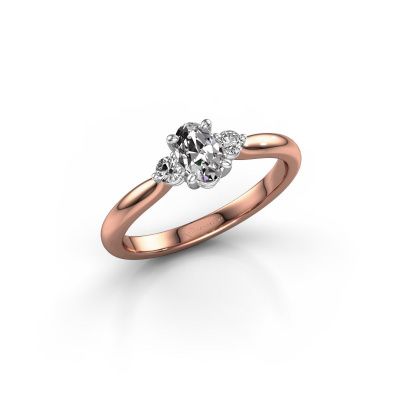 Verlovingsring Lieselot OVL 585 rosé goud lab-grown diamant 0.71 crt