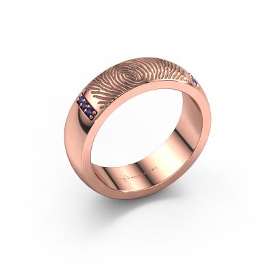 Wedding ring Daine 585 rose gold ±0.24x0.08 in sapphire