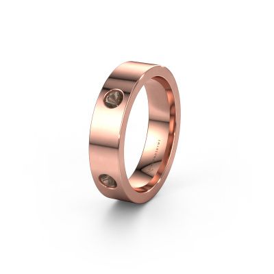 Ehering WH0104L15BP 585 Roségold Rauchquarz 3 mm ±4x2 mm