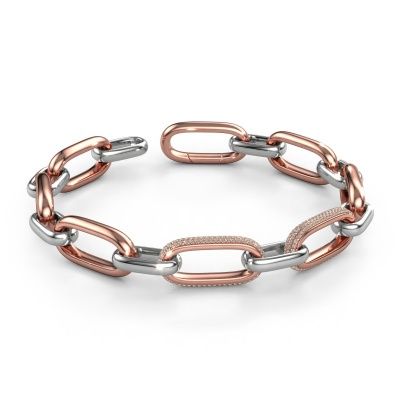 Link link bracelet Harmony 2 12.5 585 rose gold brown diamond