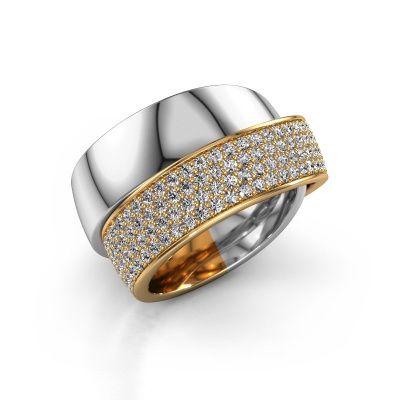 Ring Danna 585 white gold zirconia 1.3 mm