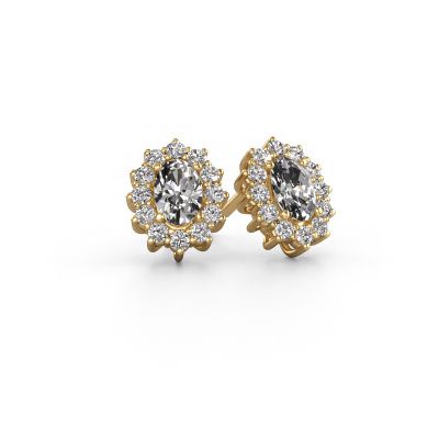 Boucles d'oreilles Margien 585 or jaune diamant 0.40 crt