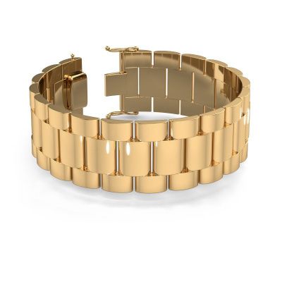 Rolex style bracelet Erik 25 mm 585 gold