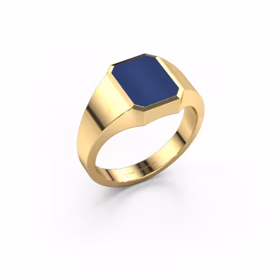 Pinky ring Lars 1 585 gold lapis 10x8 mm