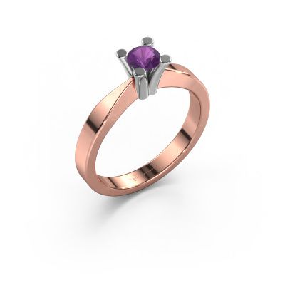 Engagement ring Ichelle 1 585 rose gold amethyst 4.2 mm