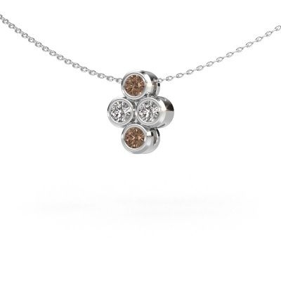 Anhänger Judi 585 Weißgold Braun Diamant 0.60 crt