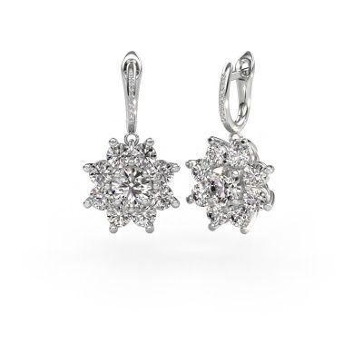 Pendants d'oreilles Camille 2 950 platine diamant 6.045 crt