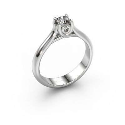 Engagement ring Nisa 950 platinum lab-grown diamond 0.30 crt