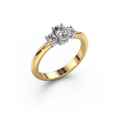 Engagement ring Karie 585 gold zirconia 5x3 mm