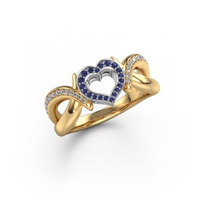 Ring Earlie 2 585 gold sapphire 1.1 mm