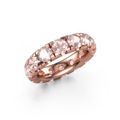 Stackable ring Jackie 4.7 585 rose gold morganite champagne 4.7 mm