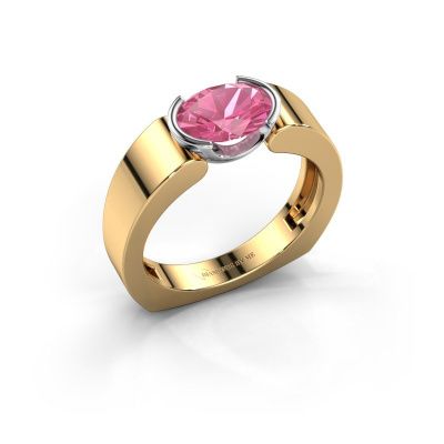 Ring Tonya 585 Gold Pink Saphir 8x6 mm