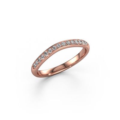 Stackable ring SR20A6H 585 rose gold lab-grown diamond 0.168 crt