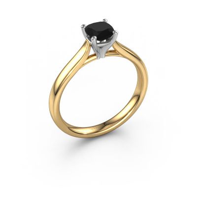 Engagement ring Mignon cus 1 585 gold black diamond 0.70 crt