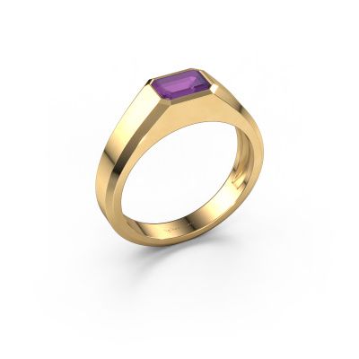 Men's ring Dylan 1 585 gold amethyst 7x5 mm
