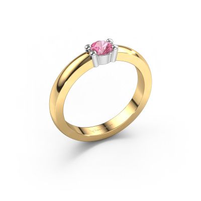 Ring Yasmin 1 585 gold pink sapphire 4 mm