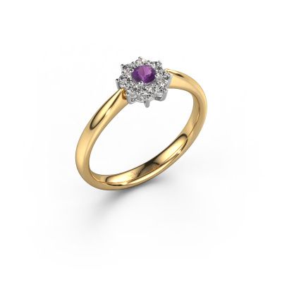 Engagement ring Carolyn 1 585 gold amethyst 3 mm