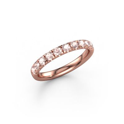 Stackable ring Jackie Half 585 rose gold morganite champagne 2.4 mm