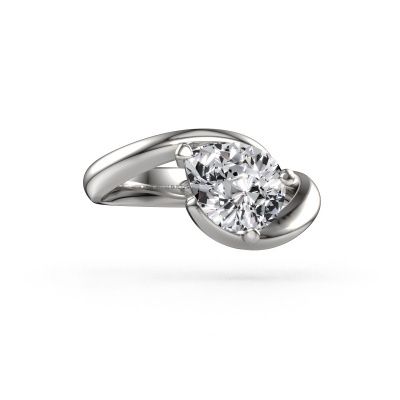 Engagement ring Aida PER 950 platinum lab grown diamond 1.50 crt