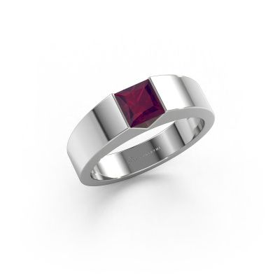Bague de fiançailles Arlena 1 950 platine rhodolite 4 mm