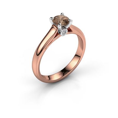 Verlobungsring Valorie 1 585 Roségold Braun Diamant 0.50 crt