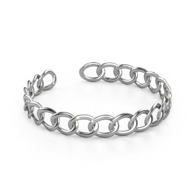 Flat link bracelet Rose 12mm 585 white gold