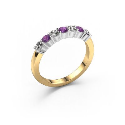 Ring Yasmin 7 585 gold amethyst 2.7 mm