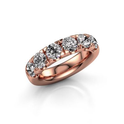 Aanschuifring Jackie Half 585 rosé goud diamant 2.40 crt
