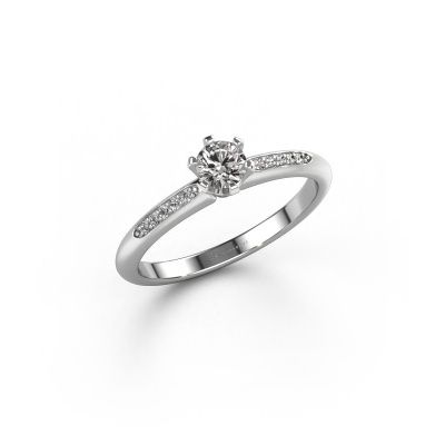 Verlobungsring Tiffy 2 585 Weißgold Diamant 0.25 crt