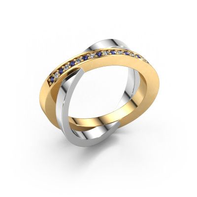 Ring Julie 585 gold sapphire 1.2 mm