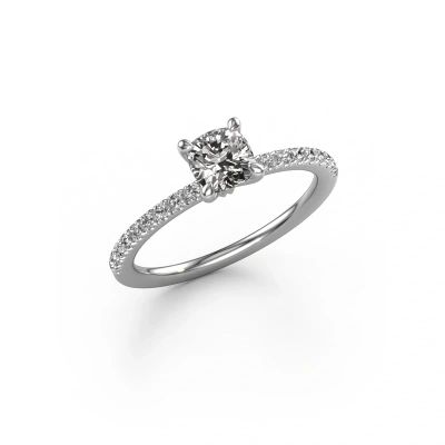 Engagement ring Crystal CUS 2 585 white gold lab grown diamond 0.880 crt
