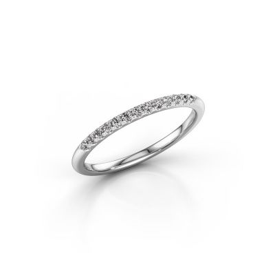 Stackable ring SR10B6H 585 white gold diamond 0.168 crt