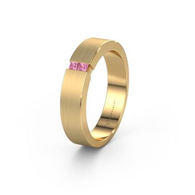 Trauring WH2136M15E 585 Gold Pink Saphir ±5x2.4 mm