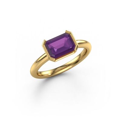 Verlobungsring Tayler EME 585 Gold Amethyst 8x6 mm
