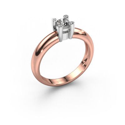 Ring Fleur 585 Roségold Diamant 0.27 crt