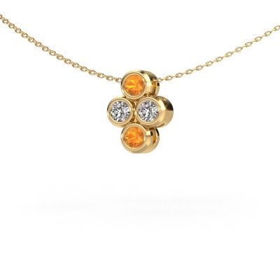 Anhänger Judi 585 Gold Citrin 3.4 mm