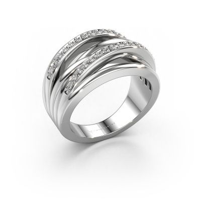 Ring Annabel 2 585 witgoud lab-grown diamant 0.24 crt