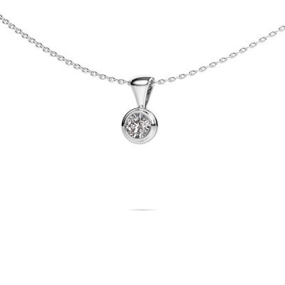 Necklace Lieke 585 white gold diamond 0.25 crt