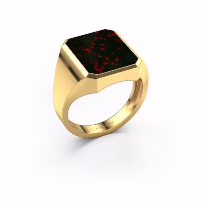 Chevalière Lars 4 light 585 or jaune héliotrope 15x12 mm