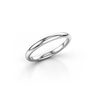 Stackable ring SR30B2 585 white gold