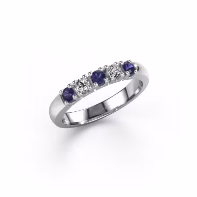 Ring Rianne 5 585 white gold sapphire 2.7 mm