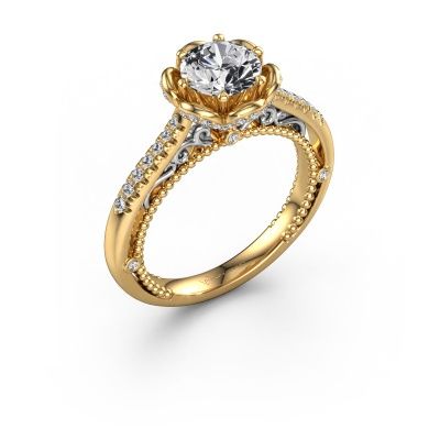 Engagement ring Abbey 585 gold lab grown diamond 1.277 crt