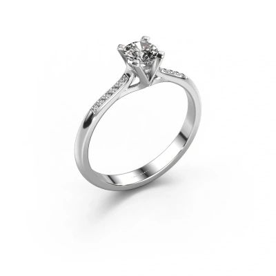 Engagement ring Isa 2 585 white gold diamond 0.30 crt