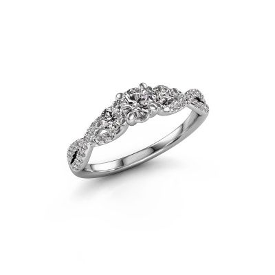 Verlovingsring Marilou RND 950 platina diamant 0.61 crt